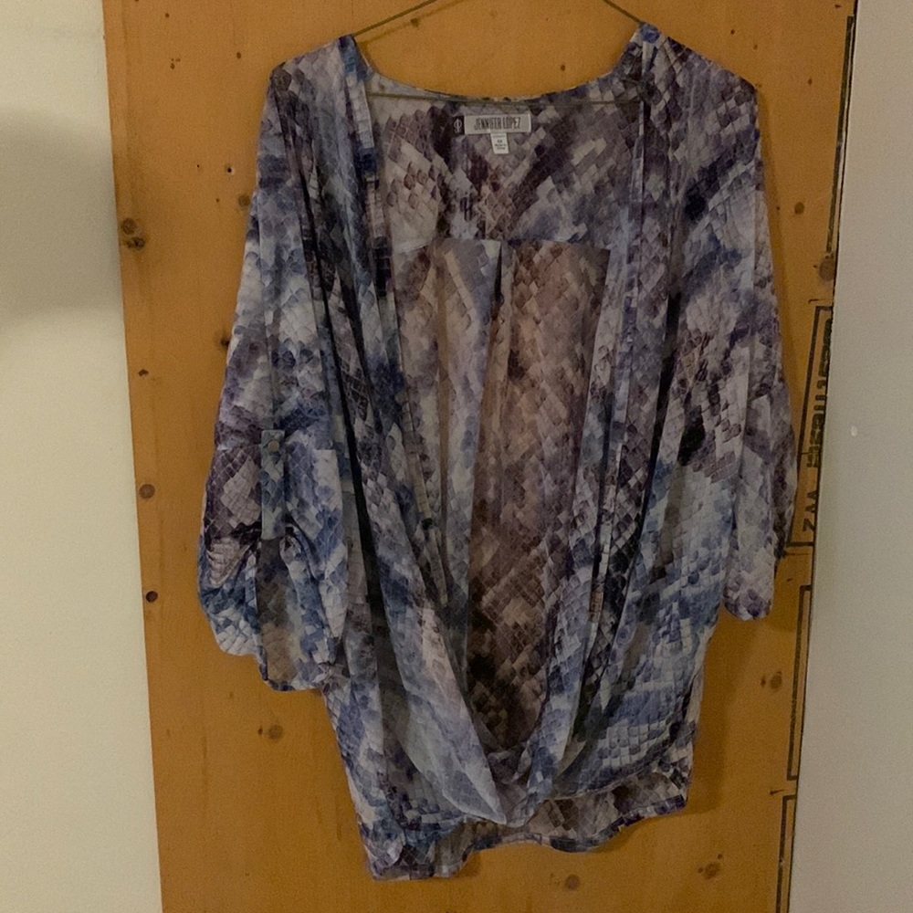 Jennifer Lopez flowy top - 0X